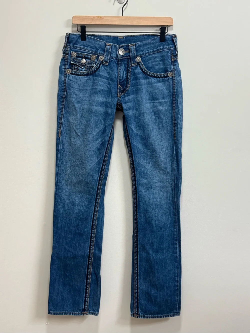 Vintage True Religion Ricky Big T Jeans Made USA Y2K 30x33.5